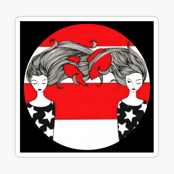 Apart Sticker