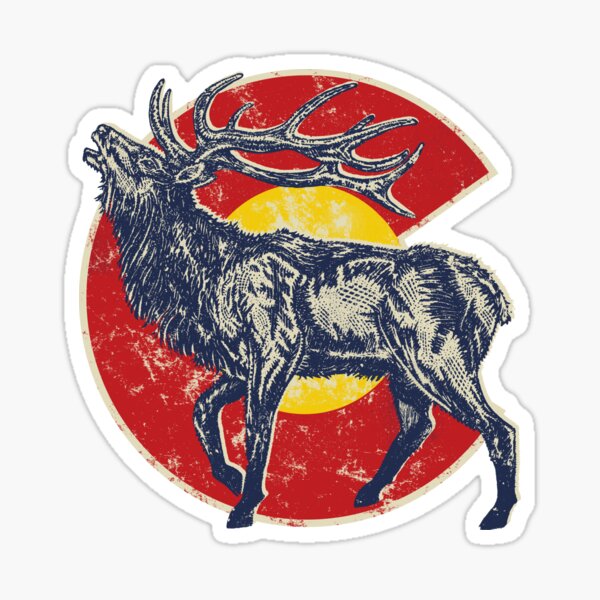 colorado flag Sticker