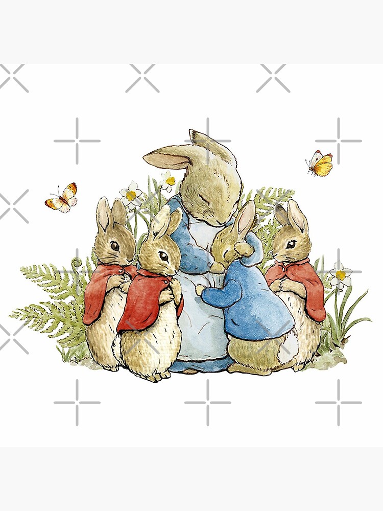 Peter Rabbit With His Family - Beatrix Potter by forgottenbeauty