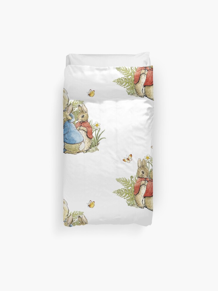 Peter Rabbit With His Family Beatrix Potter Duvet Cover By