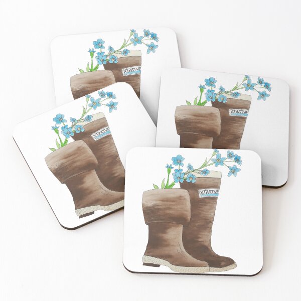 Item preview, Forget me Not Xtratuf Watercolor designed and sold by Krystal  Thomas.