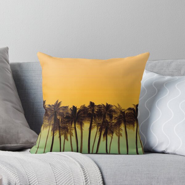 Item preview, BEACH PALMS 4, Colorful Ombre Palm Trees Sunset Orange Green By Ebi Emporium designed and sold by EbiEmporium.