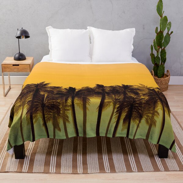 Item preview, BEACH PALMS 4, Colorful Ombre Palm Trees Sunset Orange Green By Ebi Emporium designed and sold by EbiEmporium.