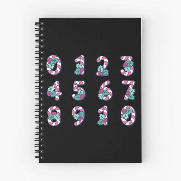 Item preview, Christmas candy cane numbers. designed and sold by emphatic.
