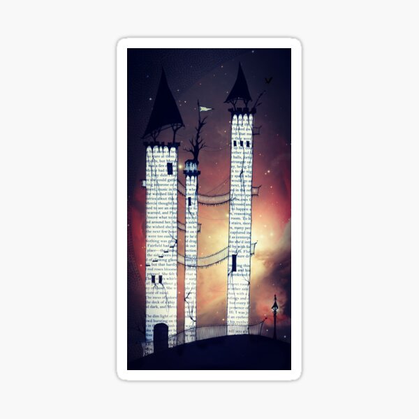 Castle in Twilight Sticker