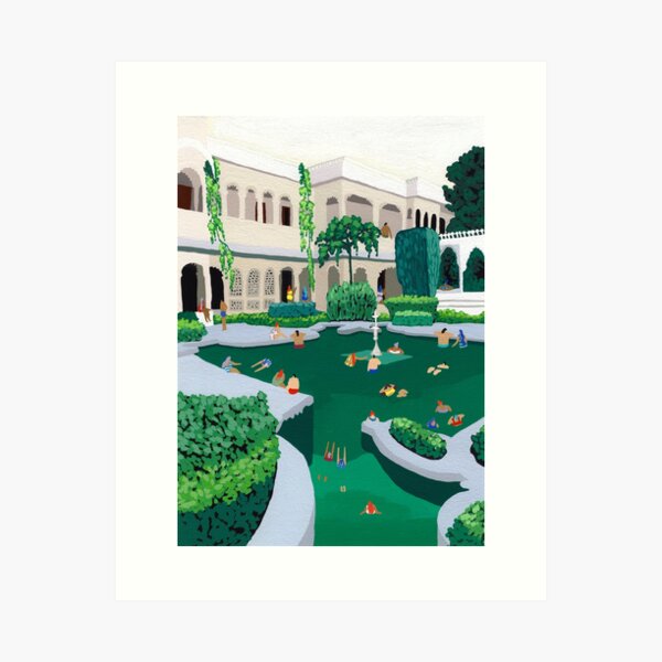 Aperçu de l'œuvre Garden-party créée et vendue par HeloBirdie.