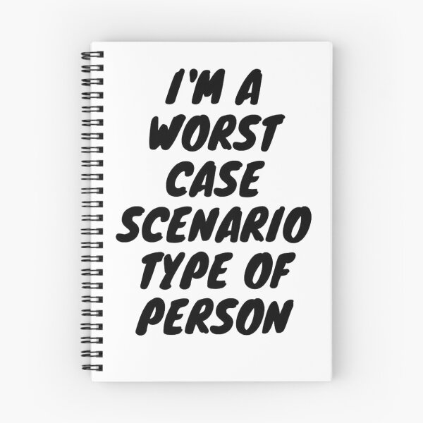 Item preview, worst case scenario (funny phrases) designed and sold by sothesayinggoes.