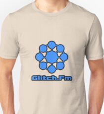 Glitch.Fm Logo - Blue Unisex T-Shirt