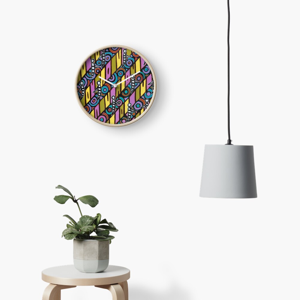 I am (White Cockatoo Dreaming) Clock