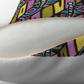 Alternate view of I am (White Cockatoo Dreaming) Floor Pillow