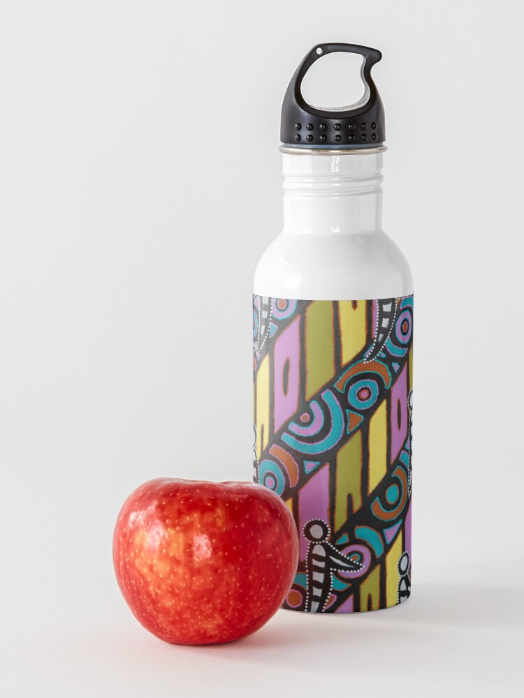 Alternate view of I am (White Cockatoo Dreaming) Water Bottle