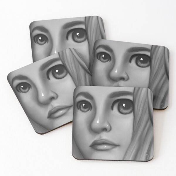 Item preview, The Girl with a Neautral Face designed and sold by LilyTreeArt.