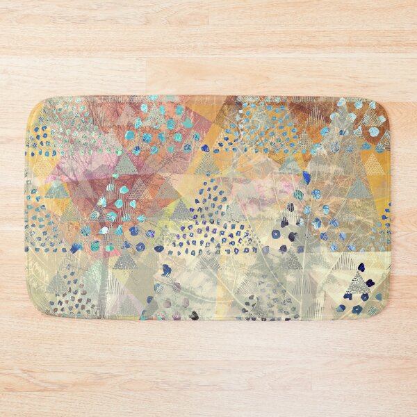 Item preview, TRIANGLES DOTS LEAVES PATTERN-1 designed and sold by Pia Schneider.