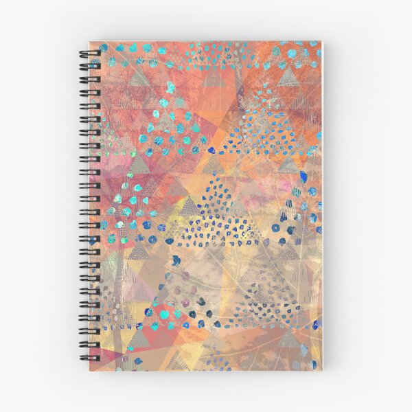 Item preview, TRIANGLES DOTS LEAVES PATTERN-2 designed and sold by Pia Schneider.
