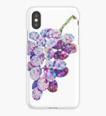 Low Poly Watercolor Grapes iPhone Case/Skin