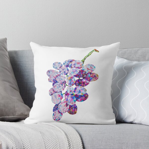 Item preview, Low Poly Watercolor Grapes designed and sold by LidiaP.