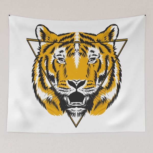 Item preview, Tiger with triangle symbol pointing down. designed and sold by emphatic.