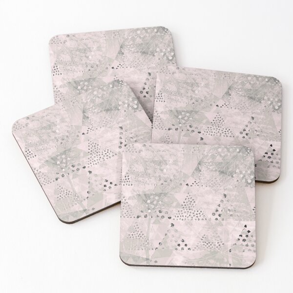 Item preview, TRIANGLES DOTS LEAVES PATTERN-3 designed and sold by Pia Schneider.