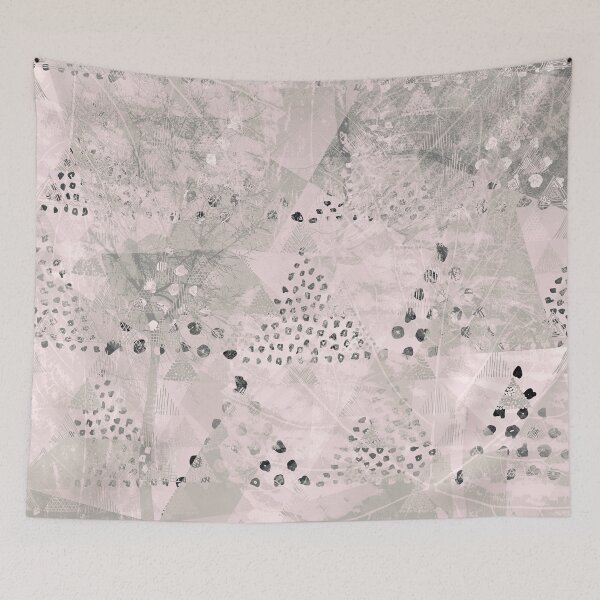 Item preview, TRIANGLES DOTS LEAVES PATTERN-3 designed and sold by Pia Schneider.