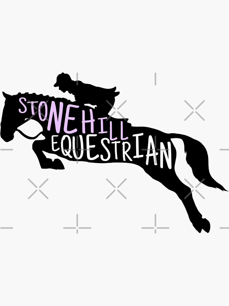 "Stonehill Equestrian" Sticker for Sale by hannahelennon Redbubble