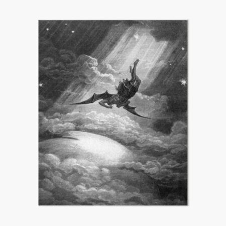 The Fall of Satan - Gustave Dore Art Board Print