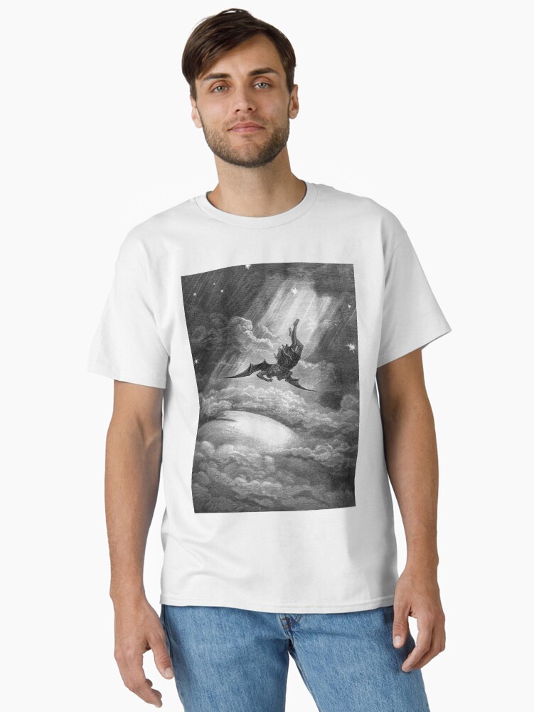 Thumbnail 2 of 7, Classic T-Shirt, The Fall of Satan - Gustave Dore designed and sold by forgottenbeauty.