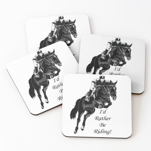 Item preview, Hunter Jumper Equestrian Horse I'd Rather Be Riding designed and sold by Patricia Barmatz.