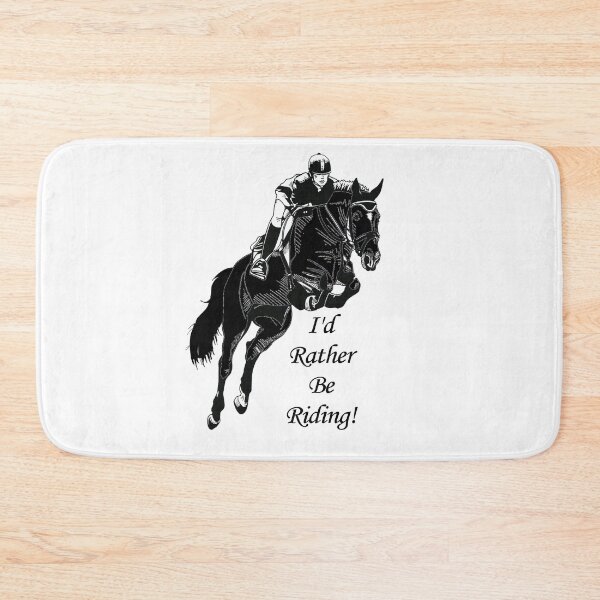 Item preview, Hunter Jumper Equestrian Horse I'd Rather Be Riding designed and sold by Patricia Barmatz.