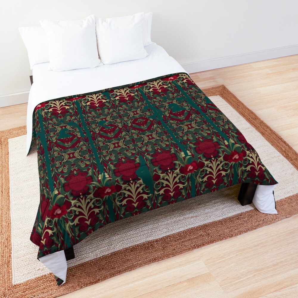 Missus Morris's carnations Comforter