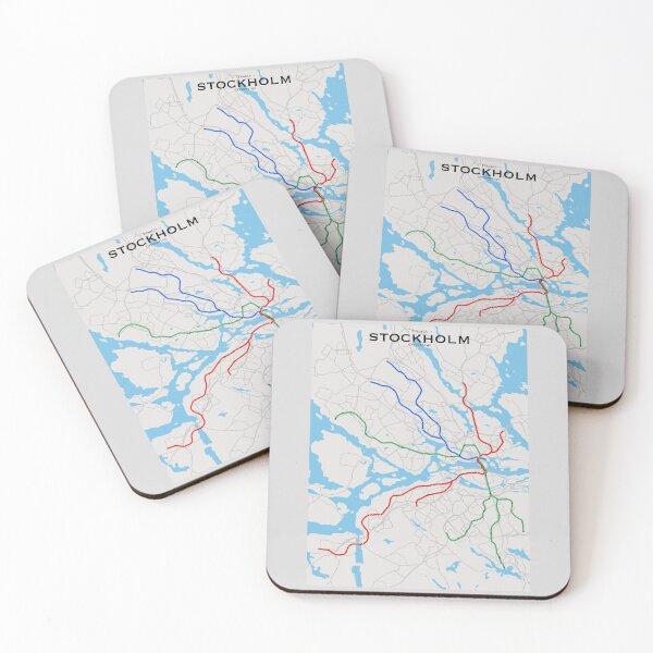 Item preview, Stockholm Transit Map designed and sold by CPTVDesign.