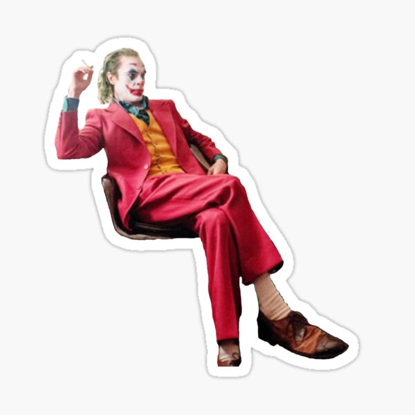 Joker sitting Sticker
