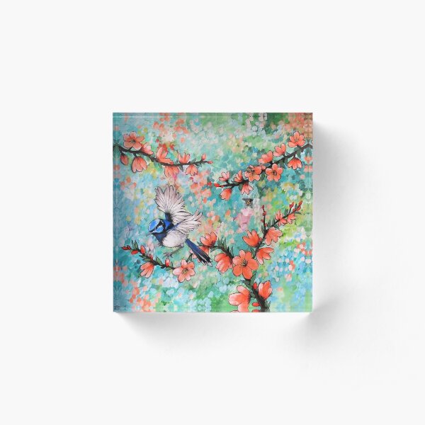 Colours of the Garden Acrylic Block