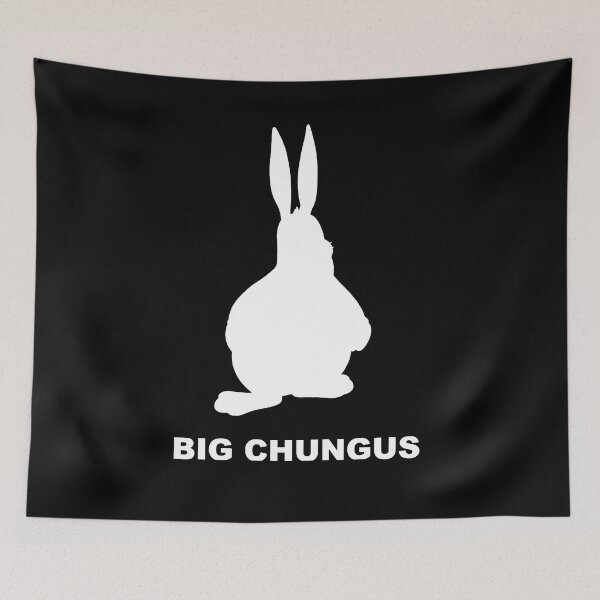 Item preview, Big Chungus Meme silhouette designed and sold by Draculaura2009.