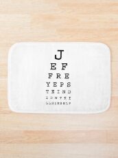 Snellen Eye Charrt Bath Mat