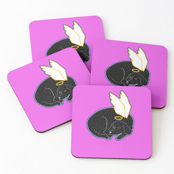 Item preview, Angel Dog Sleeping - Black designed and sold by Margaret Capron.