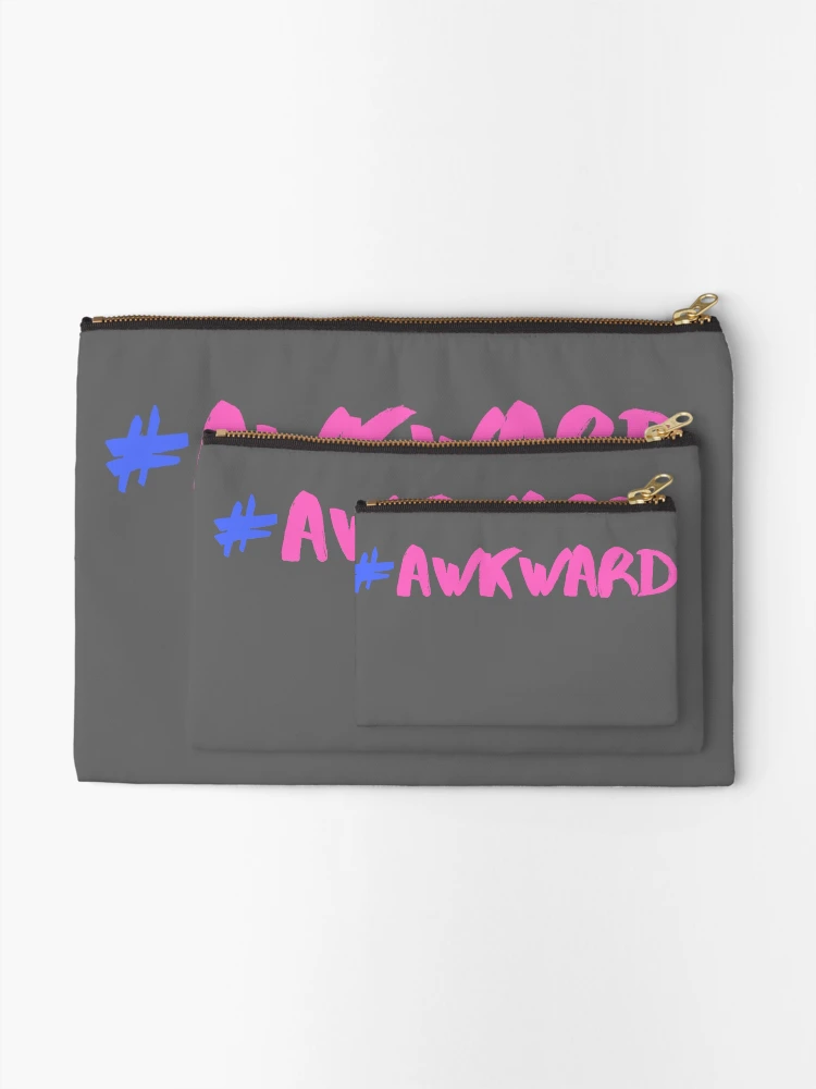 Thumbnail 2 of 4, Zipper Pouch, #Awkward designed and sold by CodeAskew.