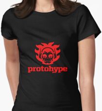 Protohype Logo - Red Women's Fitted T-Shirt