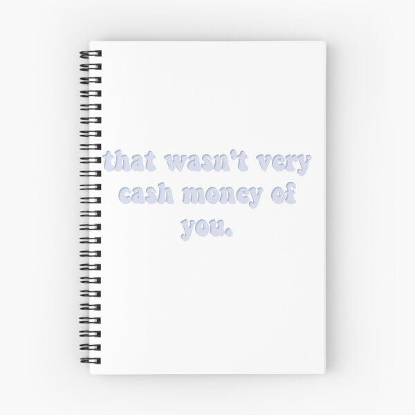 Item preview, "That wasn't very cash money of you." Blue Sticker designed and sold by laurencude.