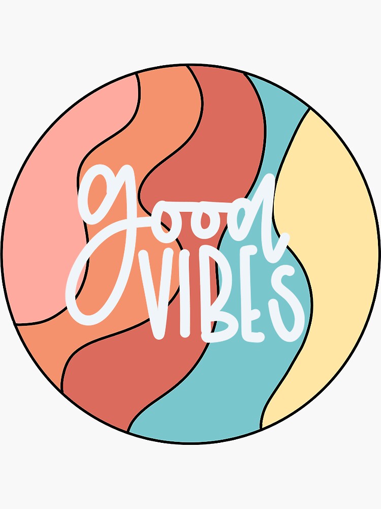 "good vibes" Sticker by alexball27 | Redbubble