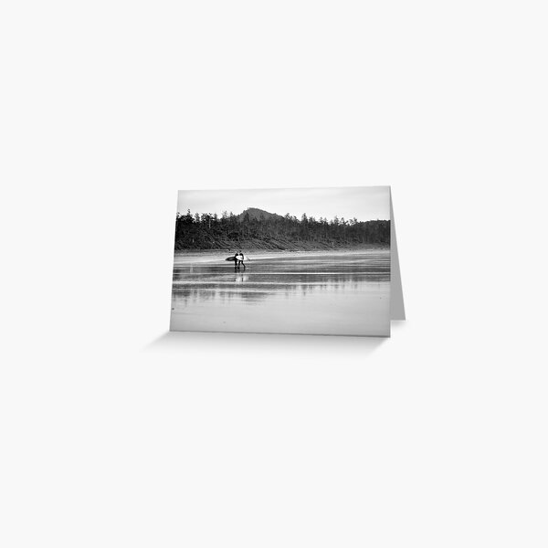 A long days surf Greeting Card