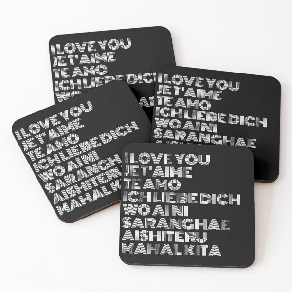 Item preview, i love you in different languages designed and sold by atevern.