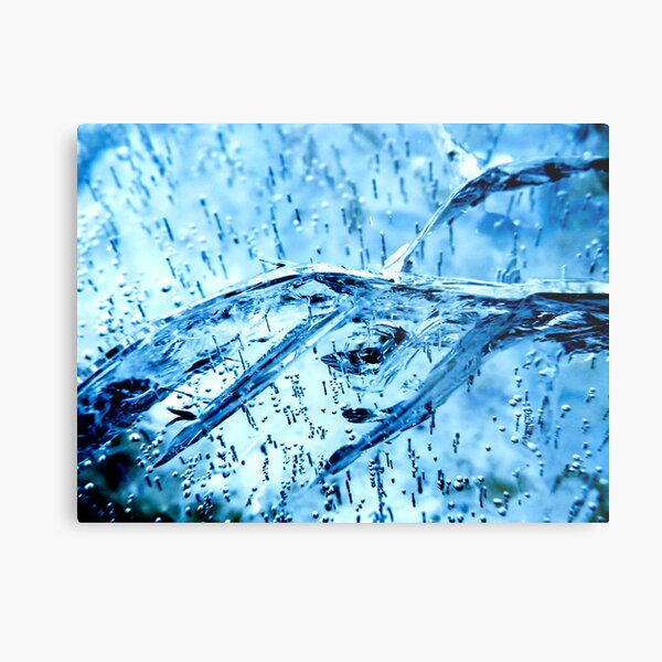 cracked ice Metal Print