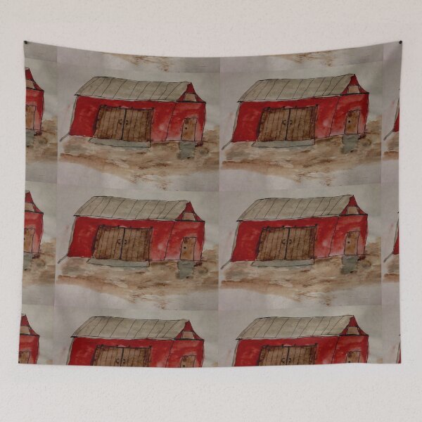 Item preview, THE Red Barn yard  designed and sold by Tonyasartprints.