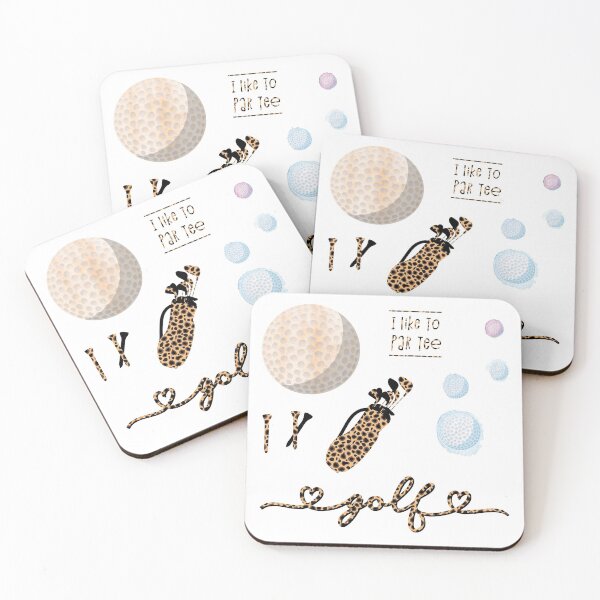 Item preview, Cheetah Animal Print Watercolor Golf and Golfer Pack designed and sold by The-Goods.