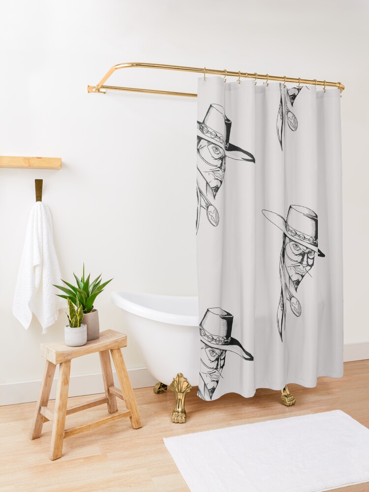 Alternate view of The Fox Shower Curtain