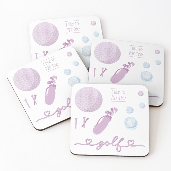 Item preview, Mauve Watercolor Golf and Golfer Pack designed and sold by The-Goods.
