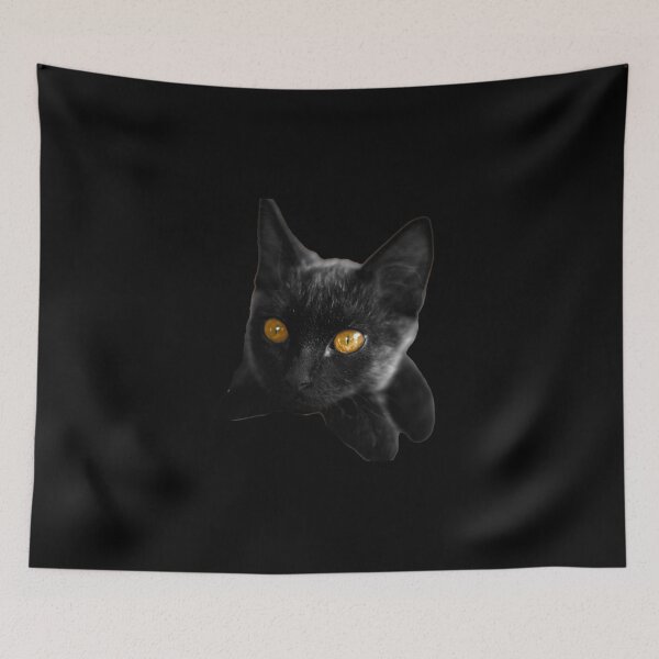 Item preview, regarchat, kitten, animal, animals, domestic, hair, furry, feline, black, white, beautiful, cute, black cat d designed and sold by ricobarinas.