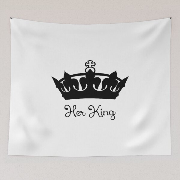 Item preview, Her King Couples Anniversary Gift design designed and sold by nikkidawn74.