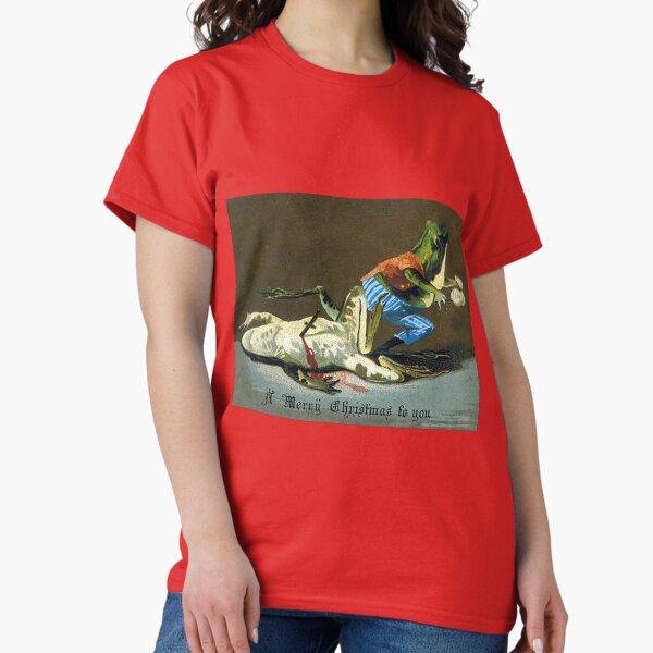 Item preview, Victorian Christmas Murder Frogs Greetings designed and sold by forgottenbeauty.