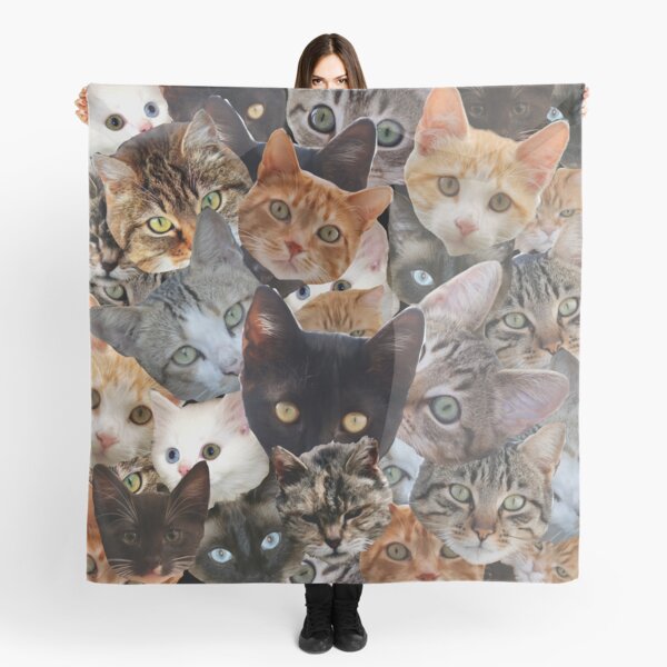 Kitty Collage Scarf